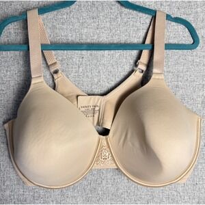 Vanity Fair Bra 76380 Beauty Back Full Figure Underwire Padded Beige Size 42DD‎